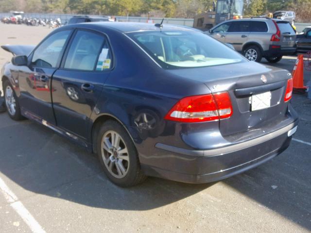 YS3FD49Y671016442 - 2007 SAAB 9-3 2.0T BLUE photo 3