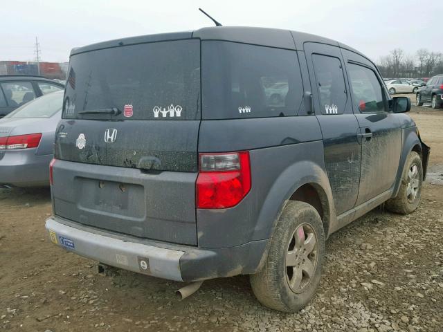 5J6YH28513L045808 - 2003 HONDA ELEMENT EX BLACK photo 4