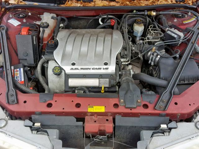 1G3WX52H3YF253330 - 2000 OLDSMOBILE INTRIGUE G BURGUNDY photo 7