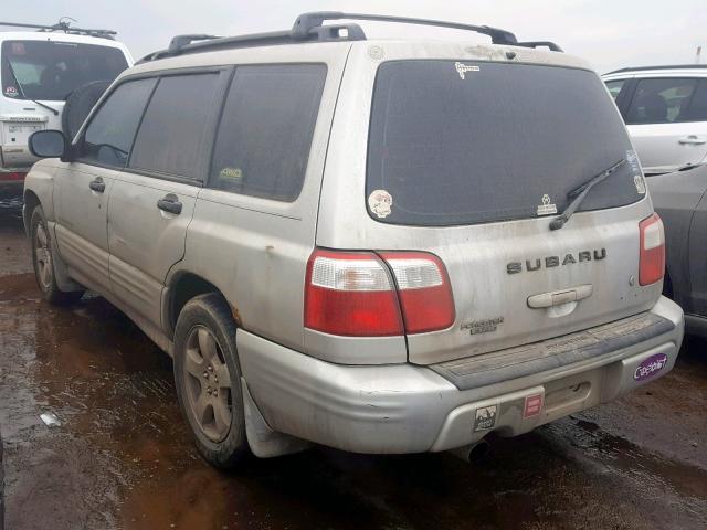 JF1SF65641G710377 - 2001 SUBARU FORESTER S SILVER photo 3