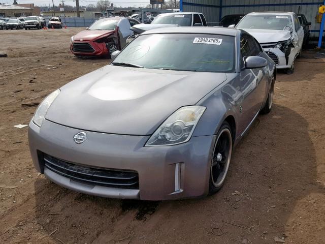 JN1BZ34D07M506432 - 2007 NISSAN 350Z COUPE GRAY photo 2