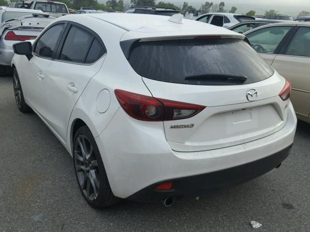 JM1BM1M38E1208300 - 2014 MAZDA 3 GRAND TO WHITE photo 3