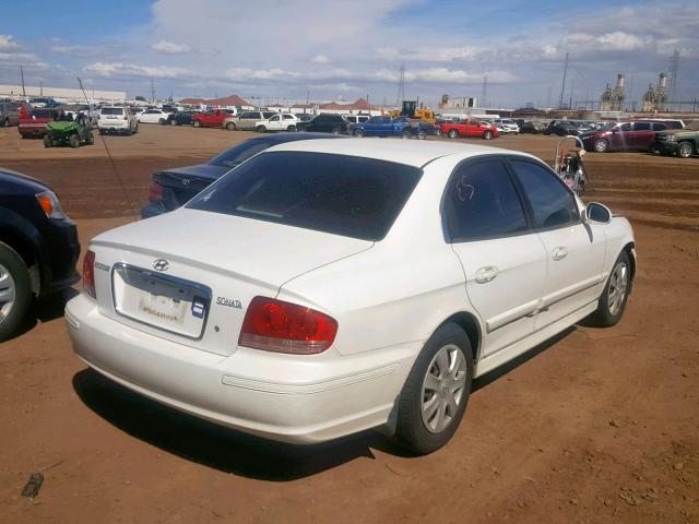 KMHWF25S95A133464 - 2005 HYUNDAI SONATA GL WHITE photo 4