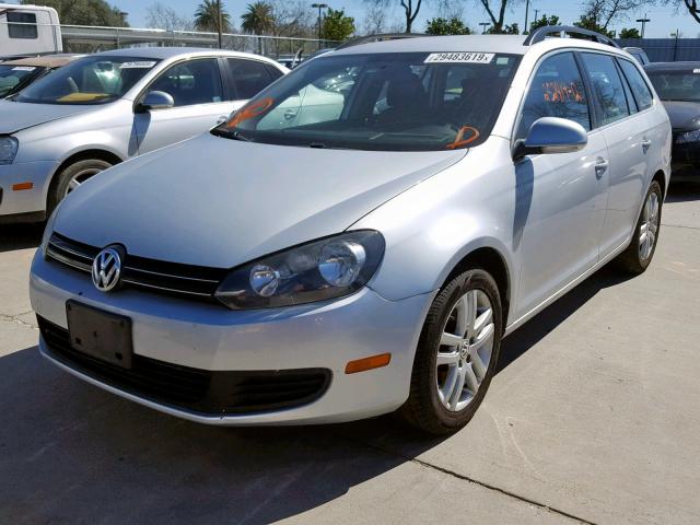 3VWPL7AJ5CM666632 - 2012 VOLKSWAGEN JETTA TDI SILVER photo 2