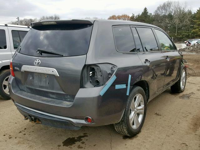 JTEES42A182029662 - 2008 TOYOTA HIGHLANDER GRAY photo 4