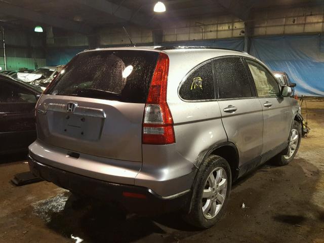 JHLRE48758C078983 - 2008 HONDA CR-V EXL SILVER photo 4