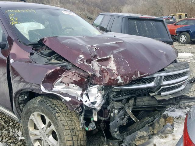 1C4RDJDG9CC144951 - 2012 DODGE DURANGO CR MAROON photo 7