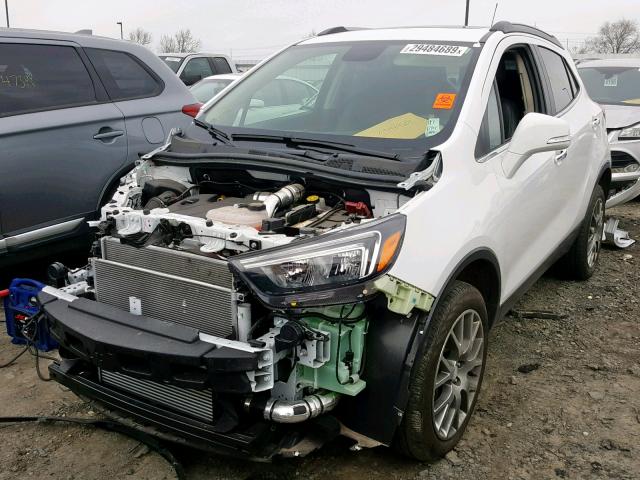 KL4CJ2SM0JB602354 - 2018 BUICK ENCORE SPO WHITE photo 2