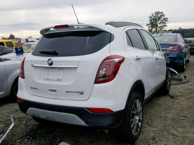 KL4CJ2SM0JB602354 - 2018 BUICK ENCORE SPO WHITE photo 4