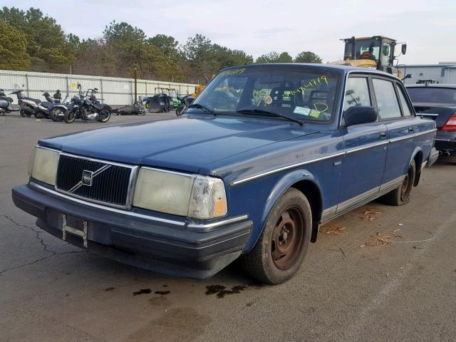 YV1AA8844M1440188 - 1991 VOLVO 240 BLUE photo 2