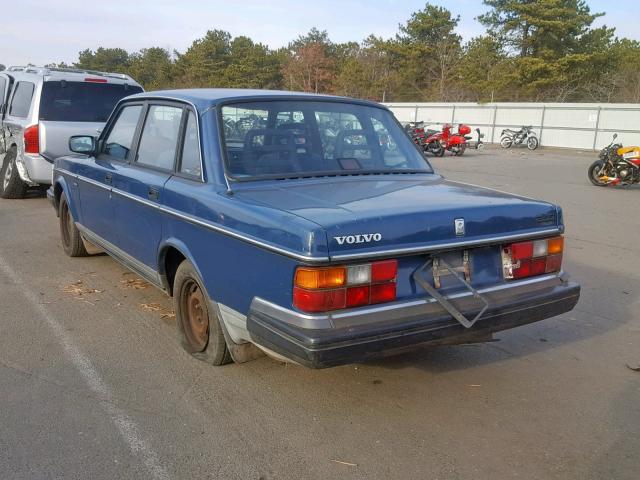 YV1AA8844M1440188 - 1991 VOLVO 240 BLUE photo 3