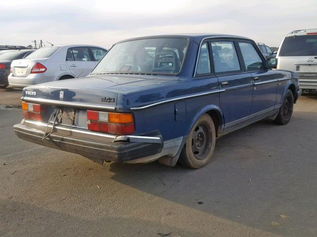 YV1AA8844M1440188 - 1991 VOLVO 240 BLUE photo 4