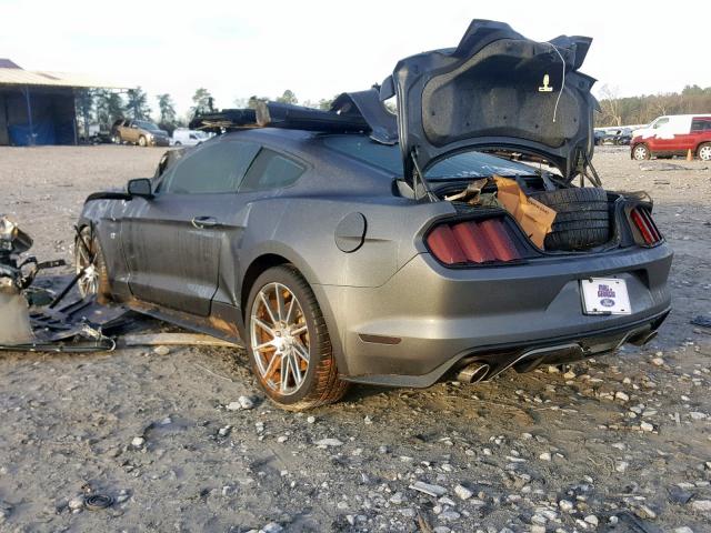 1FA6P8CF1G5228189 - 2016 FORD MUSTANG GT GRAY photo 3