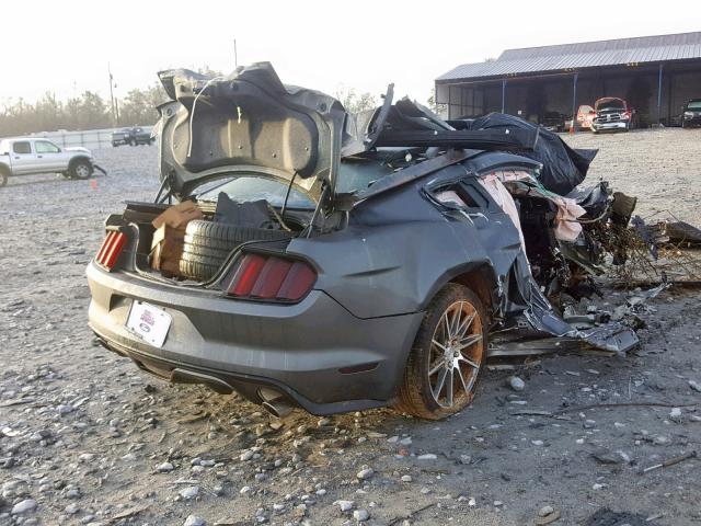 1FA6P8CF1G5228189 - 2016 FORD MUSTANG GT GRAY photo 4