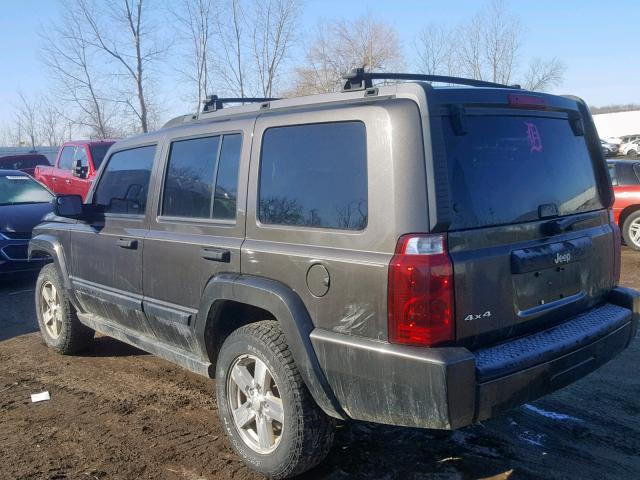 1J8HG48K76C153387 - 2006 JEEP COMMANDER BROWN photo 3