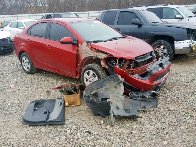 1G1JB5SHXD4109264 - 2013 CHEVROLET SONIC LS RED photo 1