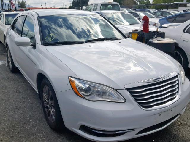 1C3CCBABXDN648135 - 2013 CHRYSLER 200 LX WHITE photo 1