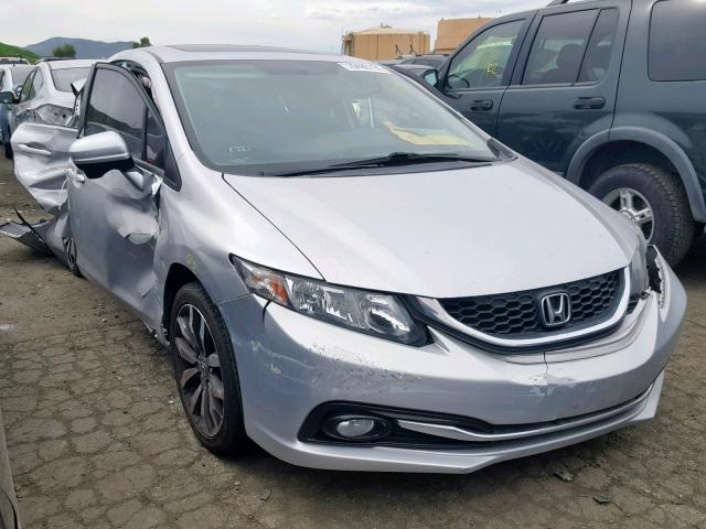 19XFB2F96EE255417 - 2014 HONDA CIVIC EXL SILVER photo 1