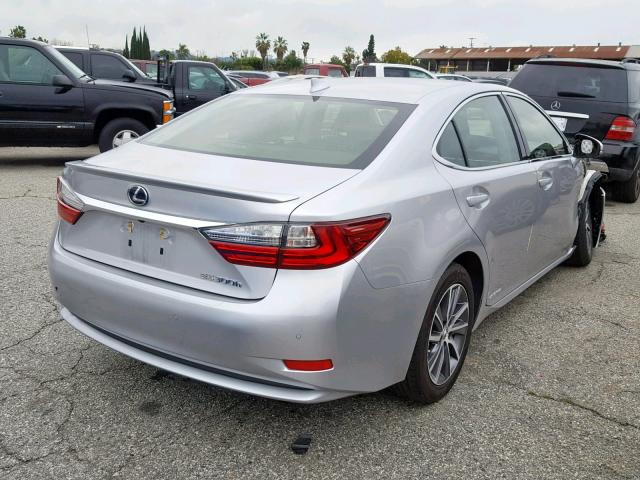 JTHBW1GG0G2123732 - 2016 LEXUS ES 300H SILVER photo 4