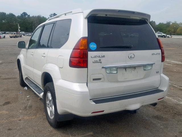 JTJBT20X650073161 - 2005 LEXUS GX 470 WHITE photo 3