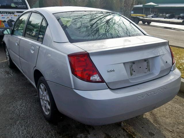 1G8AJ52F53Z120077 - 2003 SATURN ION LEVEL SILVER photo 3