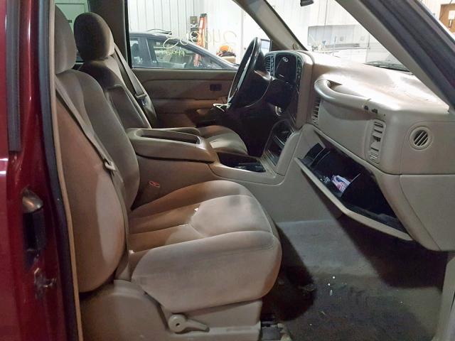 2GTEK19T641206629 - 2004 GMC NEW SIERRA MAROON photo 5