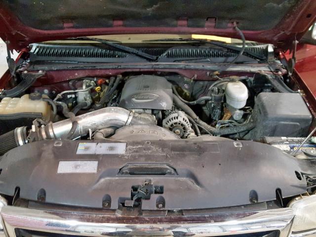 2GTEK19T641206629 - 2004 GMC NEW SIERRA MAROON photo 7