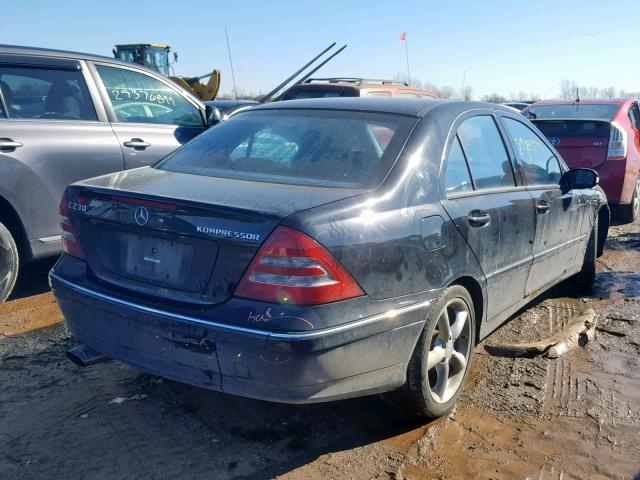 WDBRF40J04A582718 - 2004 MERCEDES-BENZ C 230K SPO BLACK photo 4