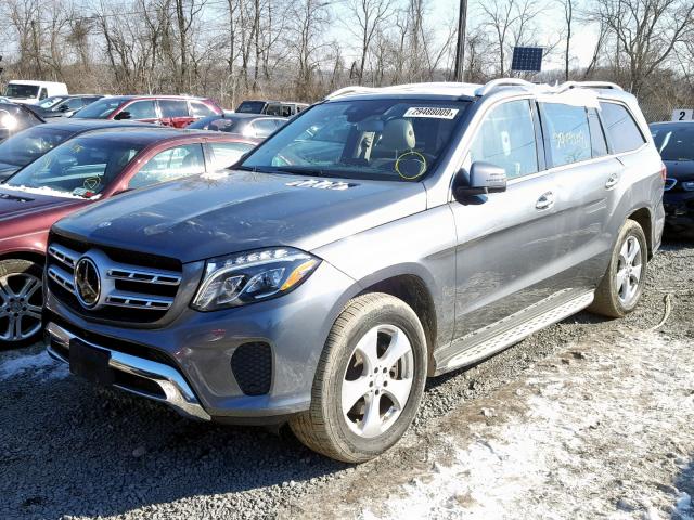 4JGDF6EE6HA856623 - 2017 MERCEDES-BENZ GLS 450 4M GRAY photo 2