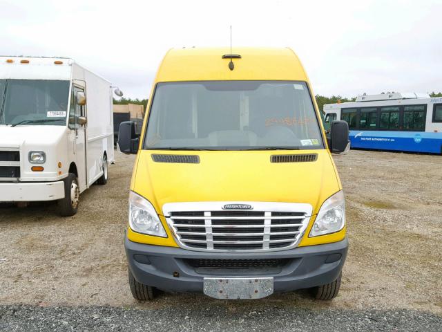 WDYPE8CB1C5665917 - 2012 FREIGHTLINER SPRINTER 2 YELLOW photo 9