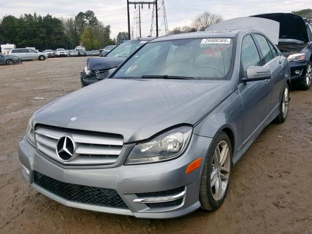 WDDGF4HB6DR274188 - 2013 MERCEDES-BENZ C 250 SILVER photo 2