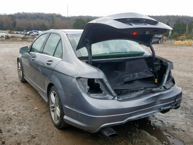 WDDGF4HB6DR274188 - 2013 MERCEDES-BENZ C 250 SILVER photo 3