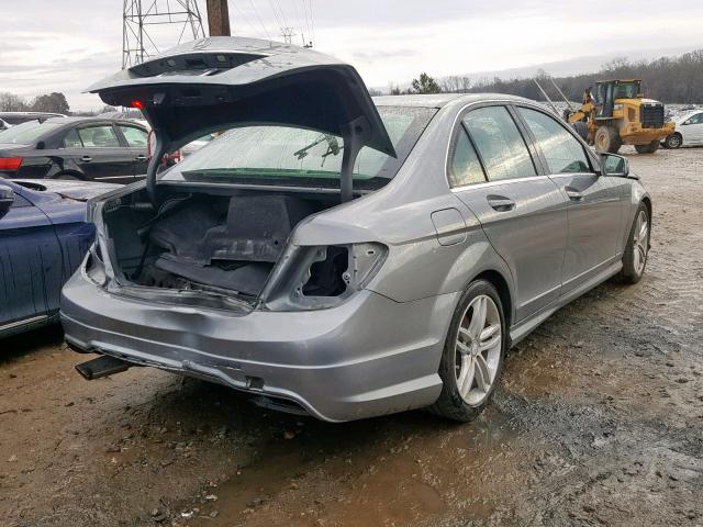 WDDGF4HB6DR274188 - 2013 MERCEDES-BENZ C 250 SILVER photo 4