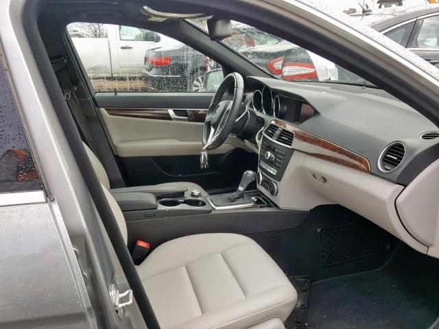 WDDGF4HB6DR274188 - 2013 MERCEDES-BENZ C 250 SILVER photo 5