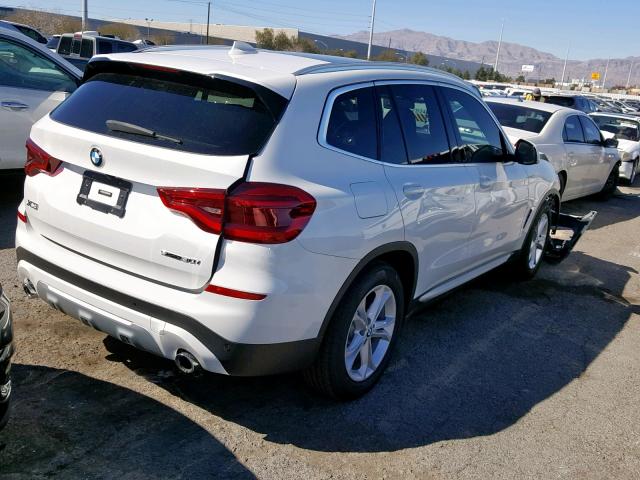 5UXTR7C56KLE96573 - 2019 BMW X3 SDRIVE3 WHITE photo 4