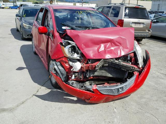 JHMGE88419S065820 - 2009 HONDA FIT SPORT RED photo 1