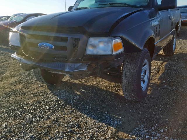 1FTYR10D07PA73209 - 2007 FORD RANGER BLACK photo 9