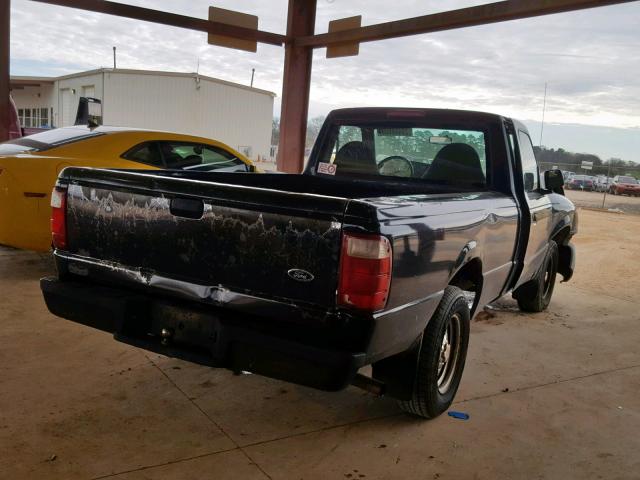 1FTYR10U31TA68505 - 2001 FORD RANGER BLACK photo 4