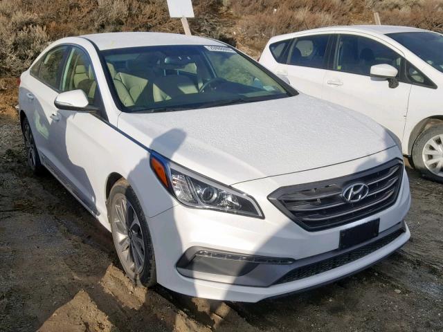 5NPE34AF9FH060040 - 2015 HYUNDAI SONATA SPO WHITE photo 1