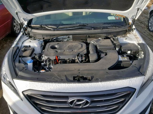 5NPE34AF9FH060040 - 2015 HYUNDAI SONATA SPO WHITE photo 7