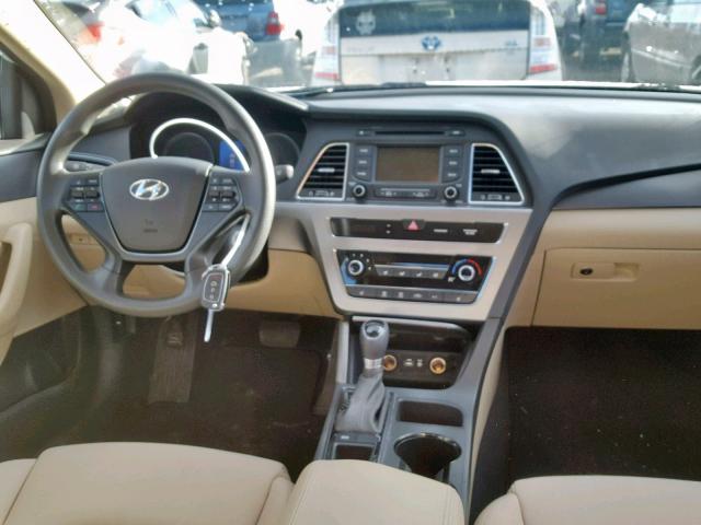 5NPE34AF9FH060040 - 2015 HYUNDAI SONATA SPO WHITE photo 9