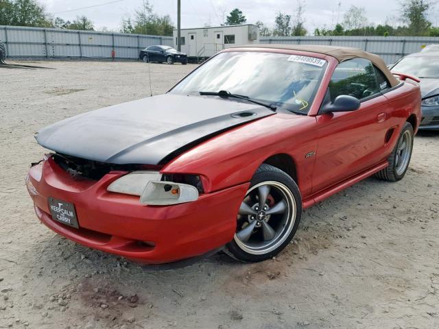 1FAFP45X5WF204811 - 1998 FORD MUSTANG GT RED photo 2