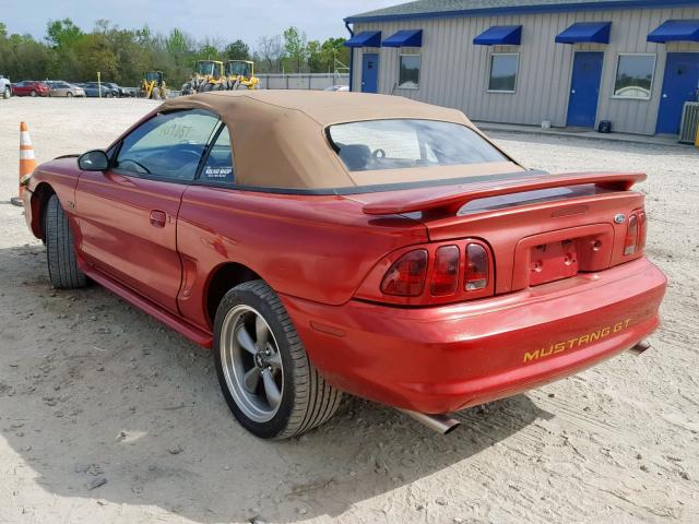 1FAFP45X5WF204811 - 1998 FORD MUSTANG GT RED photo 3