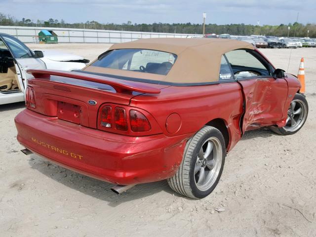 1FAFP45X5WF204811 - 1998 FORD MUSTANG GT RED photo 4