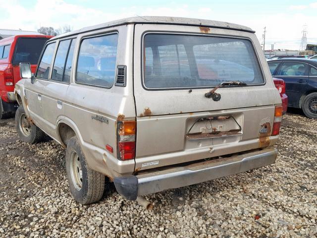 JT3FJ62G6J0078521 - 1988 TOYOTA LAND CRUIS GOLD photo 3