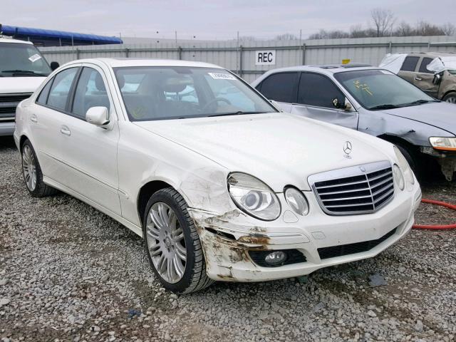 WDBUF56X28B270489 - 2008 MERCEDES-BENZ E 350 WHITE photo 1