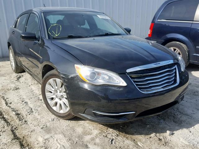 1C3CCBAB9CN201598 - 2012 CHRYSLER 200 LX BLACK photo 1