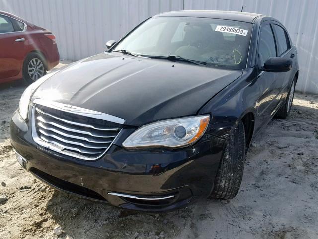 1C3CCBAB9CN201598 - 2012 CHRYSLER 200 LX BLACK photo 2