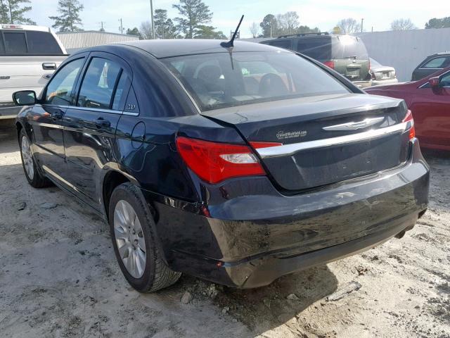 1C3CCBAB9CN201598 - 2012 CHRYSLER 200 LX BLACK photo 3