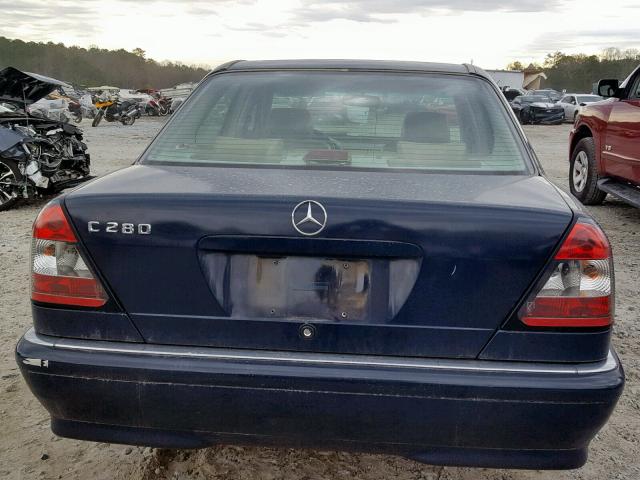 WDBHA29G5XA714656 - 1999 MERCEDES-BENZ C 280 BLUE photo 9